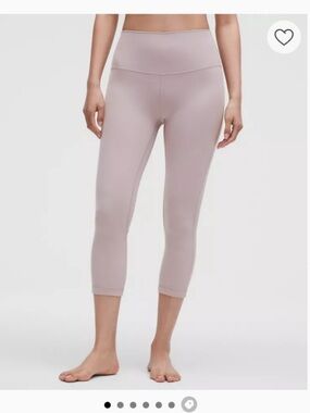lululemon athletica Mauve grey High-Rise 7/8 Leggings